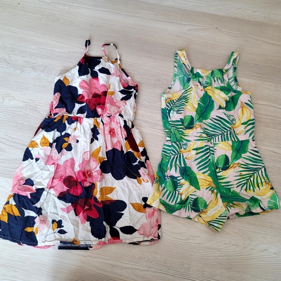 ♥️ 5 For $25 Girls bundle of 2  Old Navy Dress and Romper size Small - Picture 3 of 12